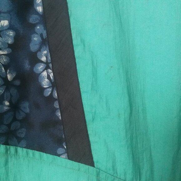 Vintage colourblock windbreaker light jacket blue teal Zellers - Picture 5 of 12